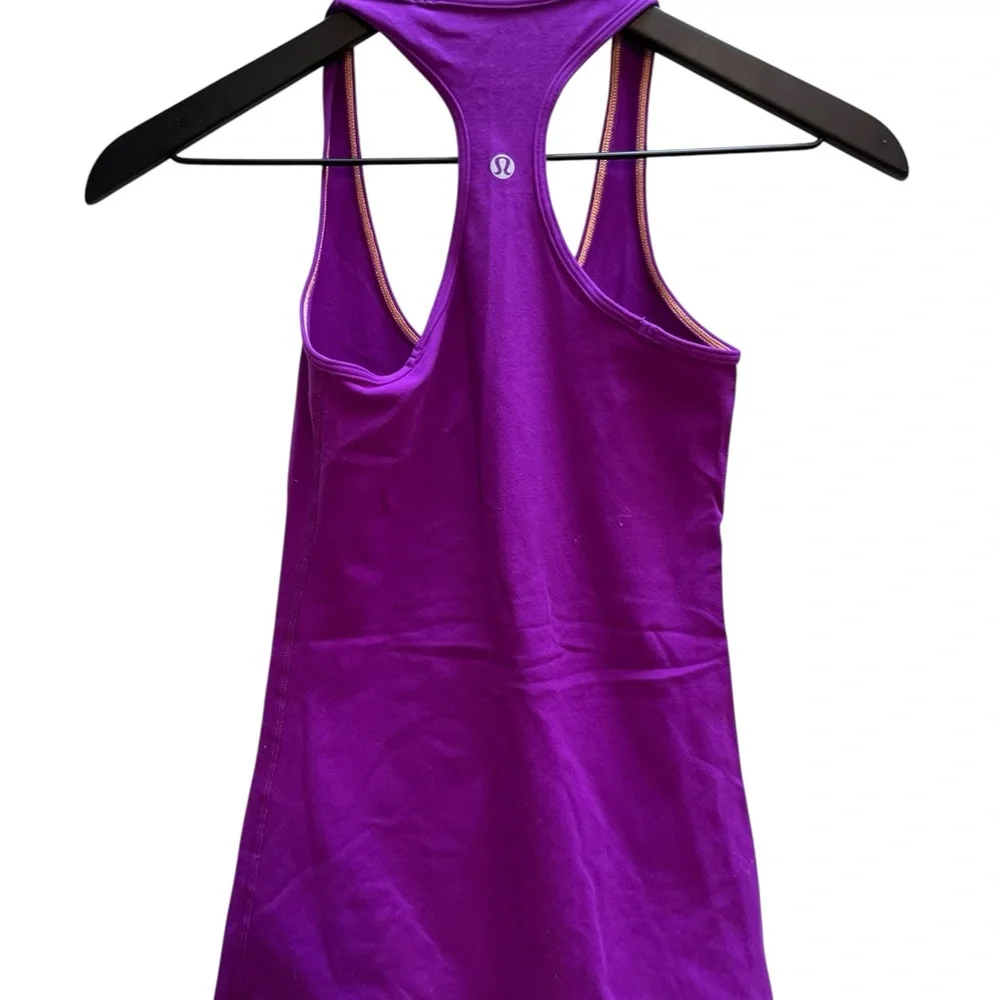 lululemon athletica Purple Fitted Backless Tank Top